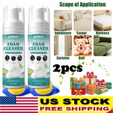 2X Multi-Purpose Nano Foam Cleaner Heavy-Duty for Sofa, Furniture, Car Interior