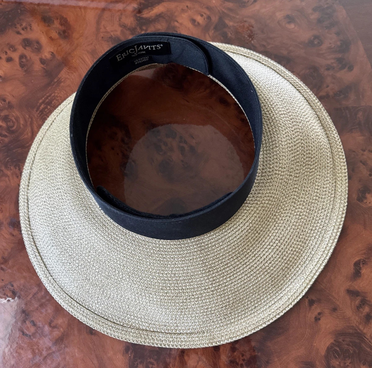 ‼️NWOT Eric Javits Squishee® Champ\' Custom Fit Visor in Black Lil Squishee Visor | Packable Women main image 2