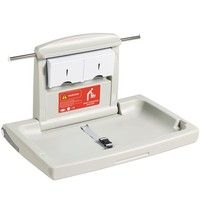 Uimoso Wandmontierter Klappbarer Wickeltisch Mit Wickelauflage In Grau FüR Babys