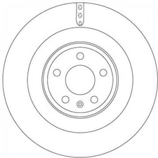 2pcs Brake Disc TRW DF6343S for Audi A7 Sportback A8 A6