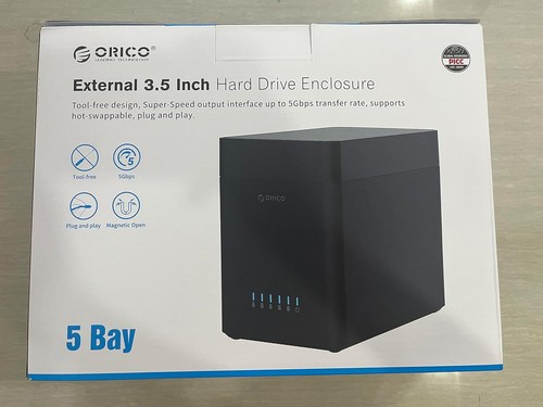 ORICO 5 Bay Hard Drive Enclosure USB 3.0 to SATA 3.5inch Enclosure Magnetic Tool - Picture 9 of 9