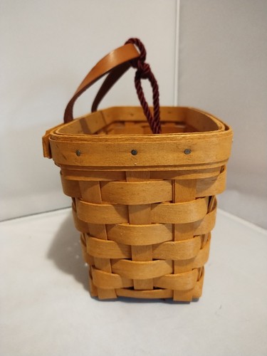 Longaberger Hängekorb 1997 mit floralem Stoffeinsatz   - Bild 14 von 23