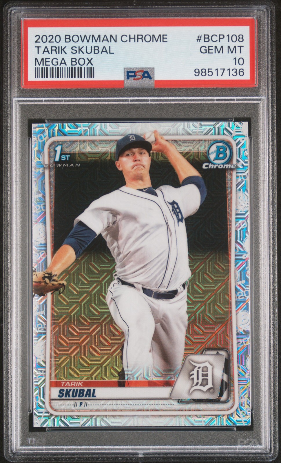 2020 BOWMAN CHROME MEGA BOX #BCP108 TARIK SKUBAL PSA 10