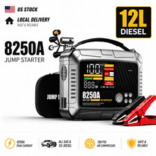 8250a Heavy Duty Jump Starter 12v 32000mah 65w Fast Charging 150 Psi Tire Inflat