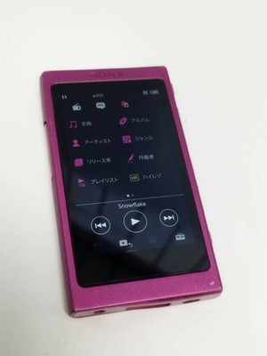 Used SONY Walkman A-Series 12GB NW-A35 High-Resolution Compatible Bordeaux Pink