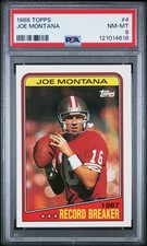 1988 TOPPS #4 JOE MONTANA PSA 8