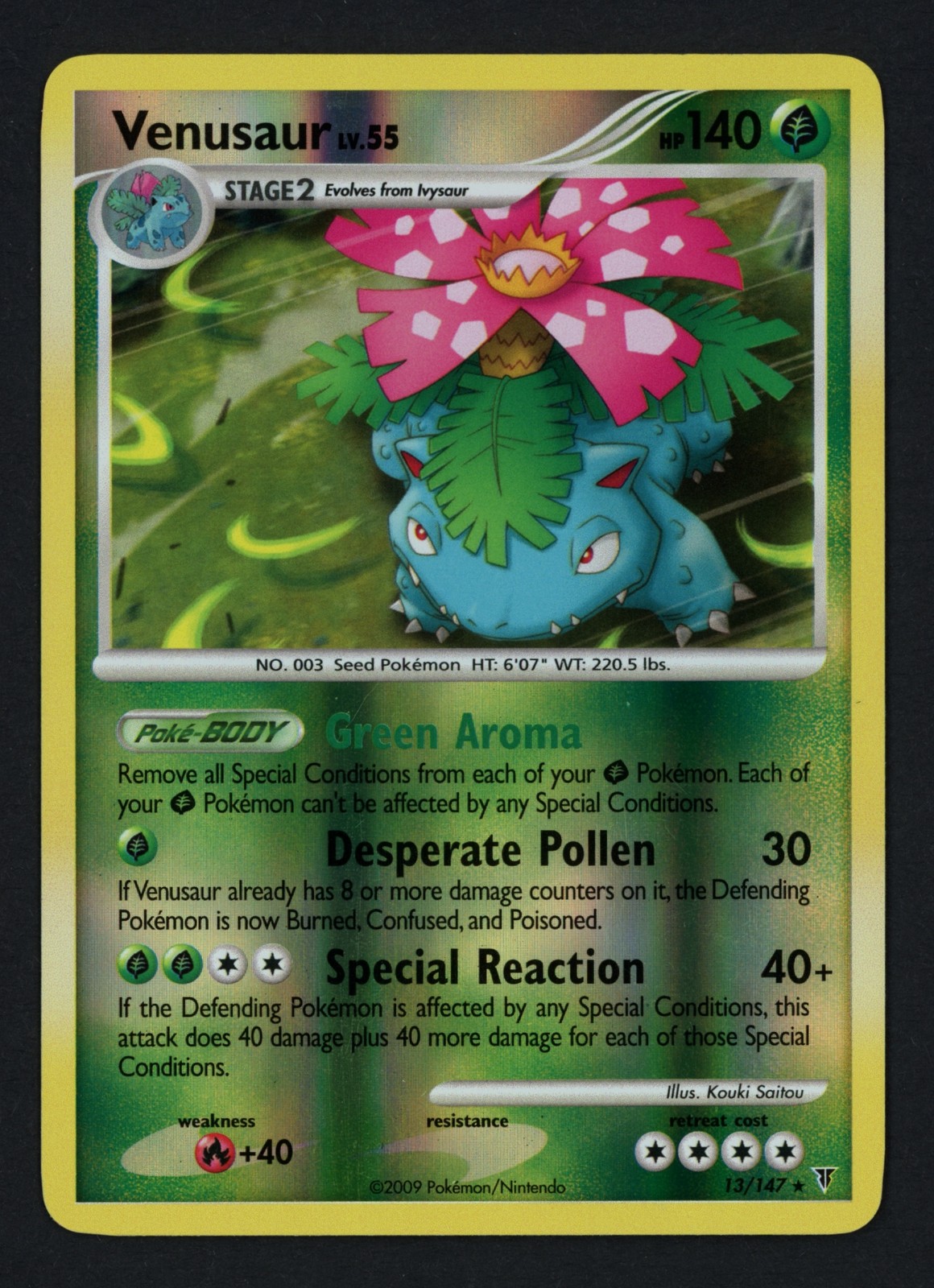 Venusaur 13/147 Reverse Supreme Victors Rare Pokemon TCG