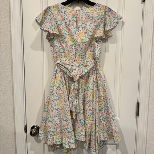 Crewcuts by Jcrew Girls Size 12 Floral Short Sleeve Dress Flutter Sleeve - Picture 2 of 10