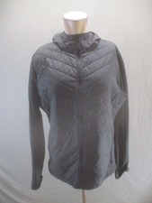 Nike Running Size M Womens Blk Hooded Pockets Insulated Activewear Jacket 667