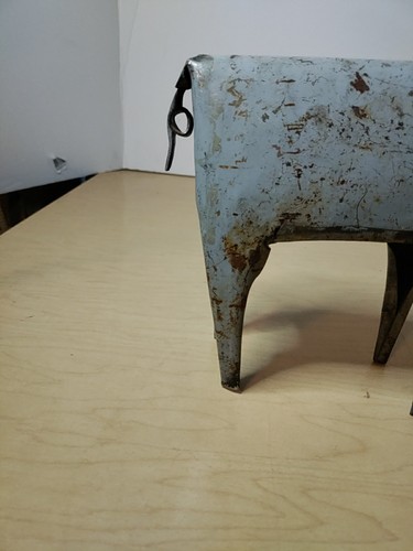 Rustic 10" Long Repurposed Recycled Scrap Metal Piggy Statue - Home Farm - Picture 6 of 14