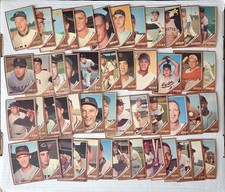 1962 Topps Baseball Partial Set Lot of 109 Different No Duplicates VG to EX (MK)