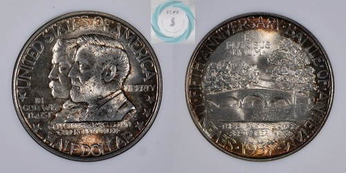 1937 Antietam Commemorative 50c NGC MS 65 w/CAC - Gem Brilliance and Color - Picture 4 of 12