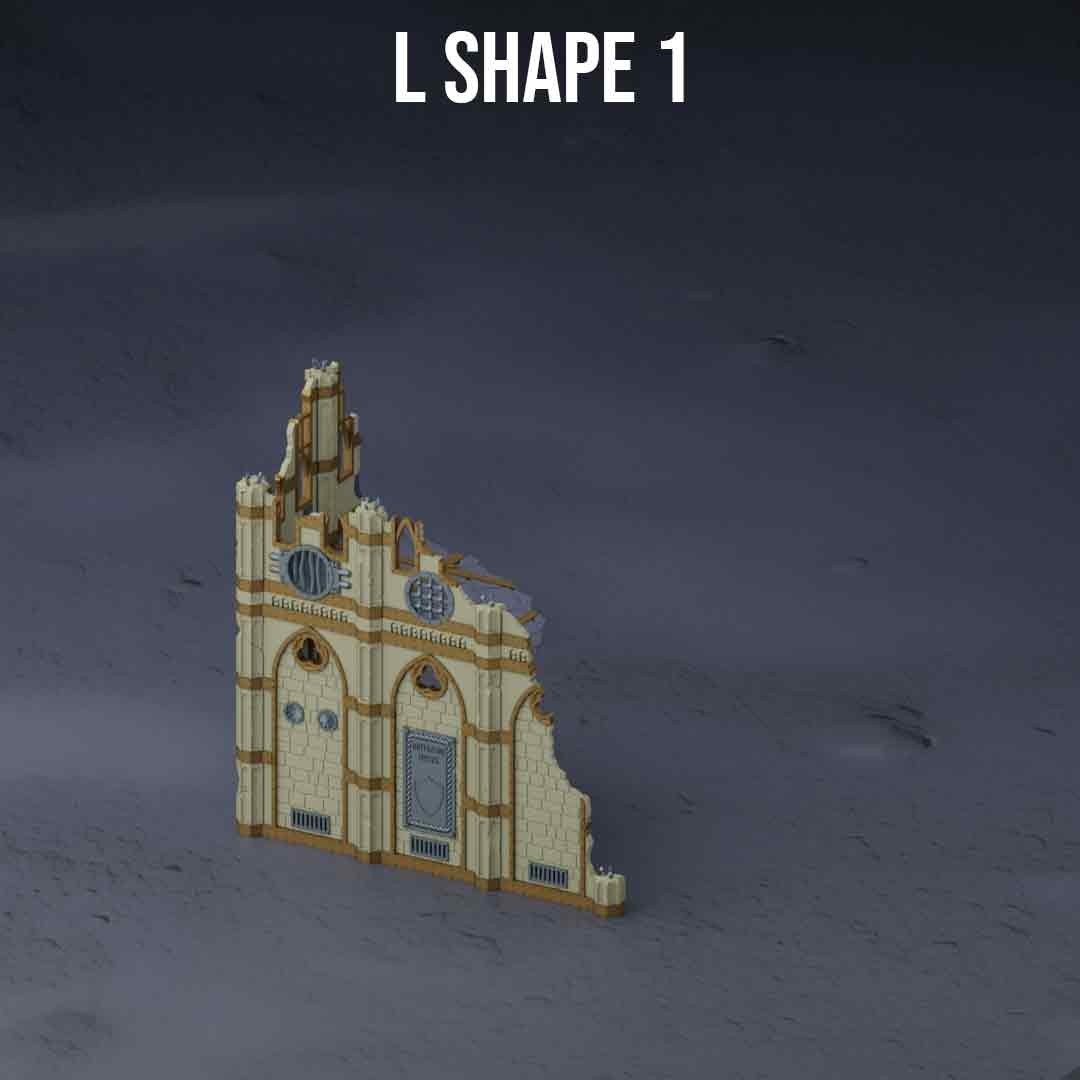 Pacchetto Edifici Competitivi - 28/32mm Sci-Fi Tavolo Wargaming Terreno foto 2