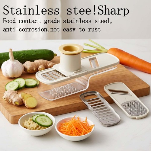 Multifunktionale Knoblauchmühle, Knoblauchschneider Multifunktionaler Mandolinenschneider - Bild 54 von 70