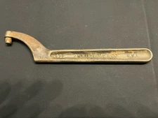 Vintage J.H. Williams & Co. No. 459 Machinist Fixed-Pin Hook Spanner Wrench