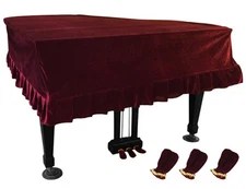 	Grand Piano Cover NKTM Dustproof Piano Washable with Velvet Soft Bordered	