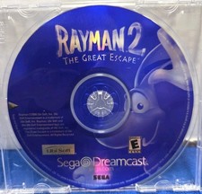 Rayman 2: The Great Escape (Sega Dreamcast, 2000) Original Case, CD, No Manual