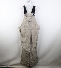 Vtg 90s Y2K Streetwear Womens XL Thrashed Convertible Overalls Shortalls Bibs