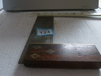 Vintage Robinson Hall Sheffield Engineer's Try Square Messing & Stahl Holzbearbeitung