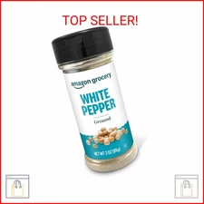 Amazon Grocery, Ground White Pepper, 3 Oz (Previously Happy Belly, Packaging May