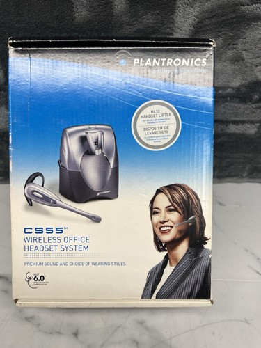 Plantronics CS55 Wireless Headset 6.0Dect Sound Innovation 69702-06 New In Box