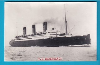 Original PC Size Real Photo Cunard Line T.S. BERENGARIA