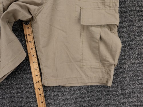 Levis Shorts Mens 34 (Tag 33) Beige Cargo Cotton Ripstop Casual Preppy Outdoor - Picture 16 of 20