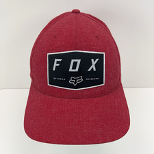 FOX Racing Badge Flexfit Hat Men's L/XL Chili Red Offroad Research Motocross Cap