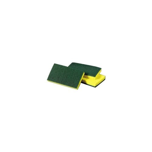 3m Scotch-brite Medium Duty Scrub Sponge - 1each - Cellulose - Yellow, Green