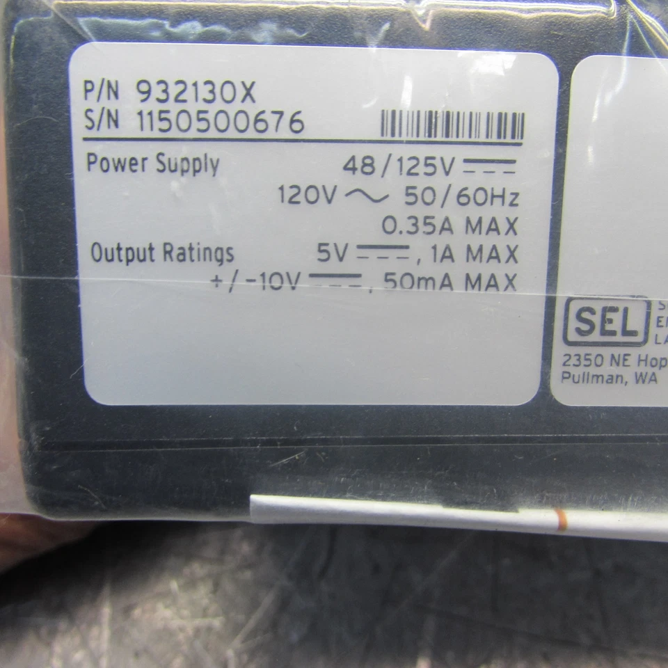 NEW! SCHWEITZER 932130X ,LOW VOLTAGE DC POWER SUPPLY,48/125vdc - 120vac,OUT=5vdc - Image 3 of 4