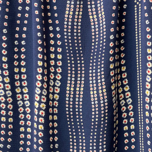 Talbots Petite Women's LP Navy White Red Blue Floral Stripes Cap Sleeve Top - Picture 4 of 13