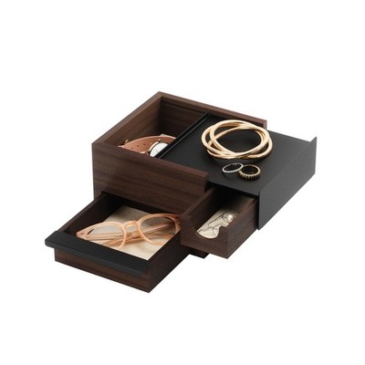 Umbra Mini Stowit Jewelry Box - Modern Keepsake Storage Organizer with Hidden...