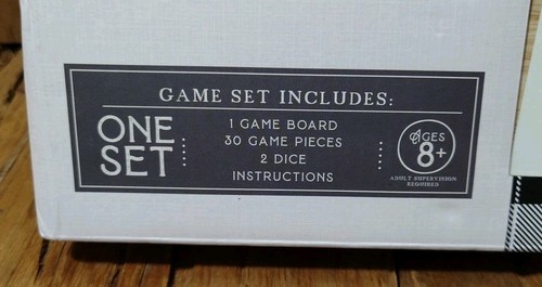 Backgammon Classic Wooden Game Set 1 Board 2 Dice 30 Pieces New Sealed RMS Int - Picture 2 of 4