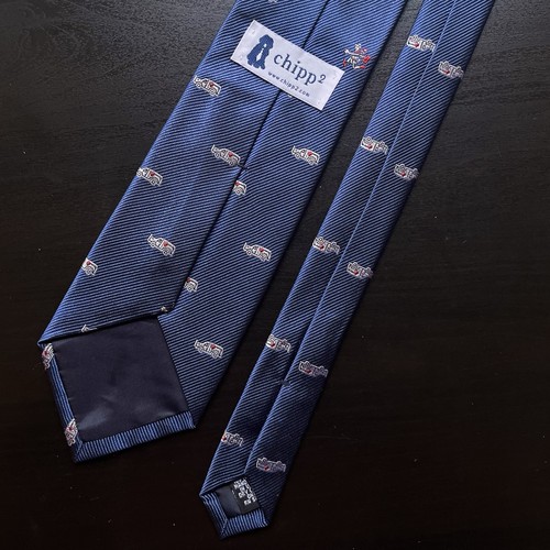 Chipp “Ambulance Chaser” Blue Silk Tie NWOT Prep Ivy Trad Chipp2 Lawyer Attorney - Bild 3 von 4