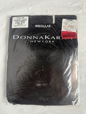 Vintage Donna Karan DKNY Seemless Sheers Black Medium Pantyhose