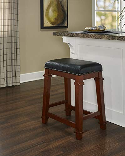 Linon Kennedy Backless PU Counter Stool - Picture 2 of 3
