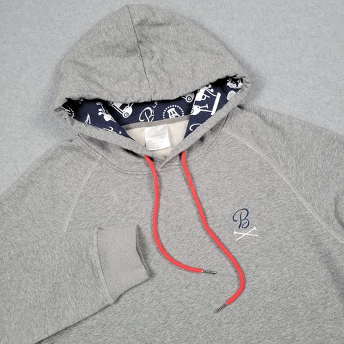 Barstool Sports Golf Hoodie Men Medium Performance Stretch Boston Heather Raglan