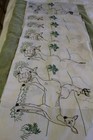Vintage Embroidered 18" x 18" Blocks set of 6, Buck, Doe & Fawn. — photo 2