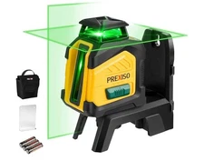 Prexiso 360° Laser Level, Self-Leveling, Cross-Line, 100 ft, Rechargeable