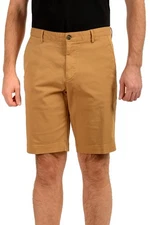 Hugo Boss Men's "Slice-Short" Beige Flat Front Shorts US 34R IT 50