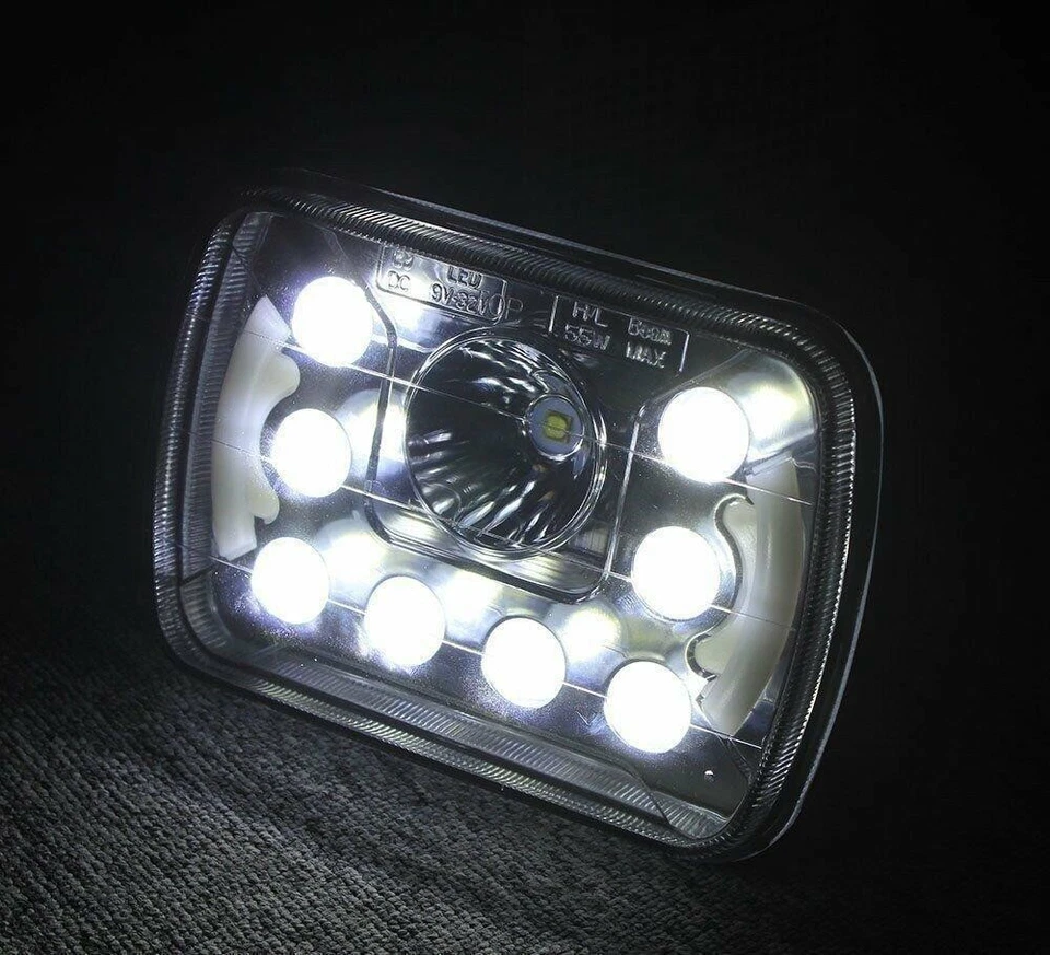 7x6" 5x7 pulgadas CREE DRL Reemplazar H6054 6014 Faros LED haz alto/bajo 55W-Cantidad 2 Foto 2 de 4