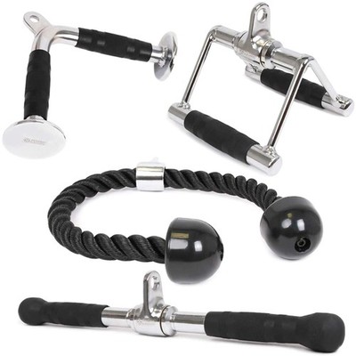 Triceps Pull Down Attachment, Cable Machine Accessories for Home Gym, Lat Pul...