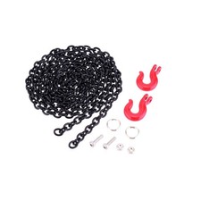 1/10 Metal Trailer Hook Tow Chain Shackle For Axial SCX10 CC01 RC4WD D90 RC Car