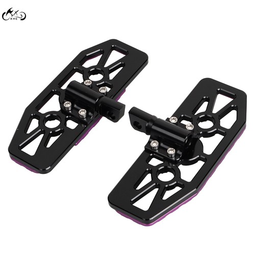 Motorcycle Rear Floorboards Footpegs Pedals For Harley Heritage Softail Touring - Picture 12 of 17