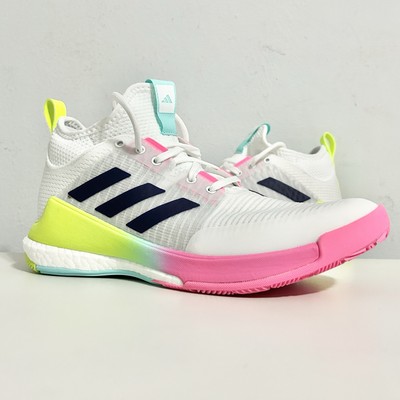 Adidas Crazyflight Mid “White Purple Aqua” Women's Size 8-10