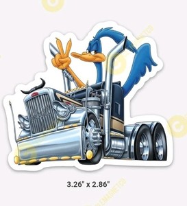 2 Adesivi Auto Road Runner - Divertenti Per Moto E Auto - Tuning E Styling - Scegli Colore - Foto 3