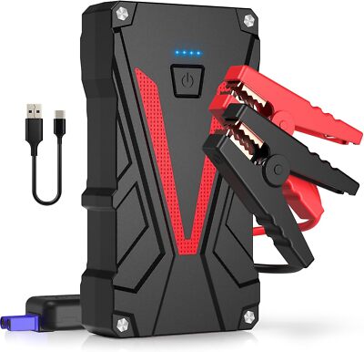 Starthilfe Power Pack, 4000A Peak, 12V Starthilfe (bis 9L Gas/8L Diesel)  