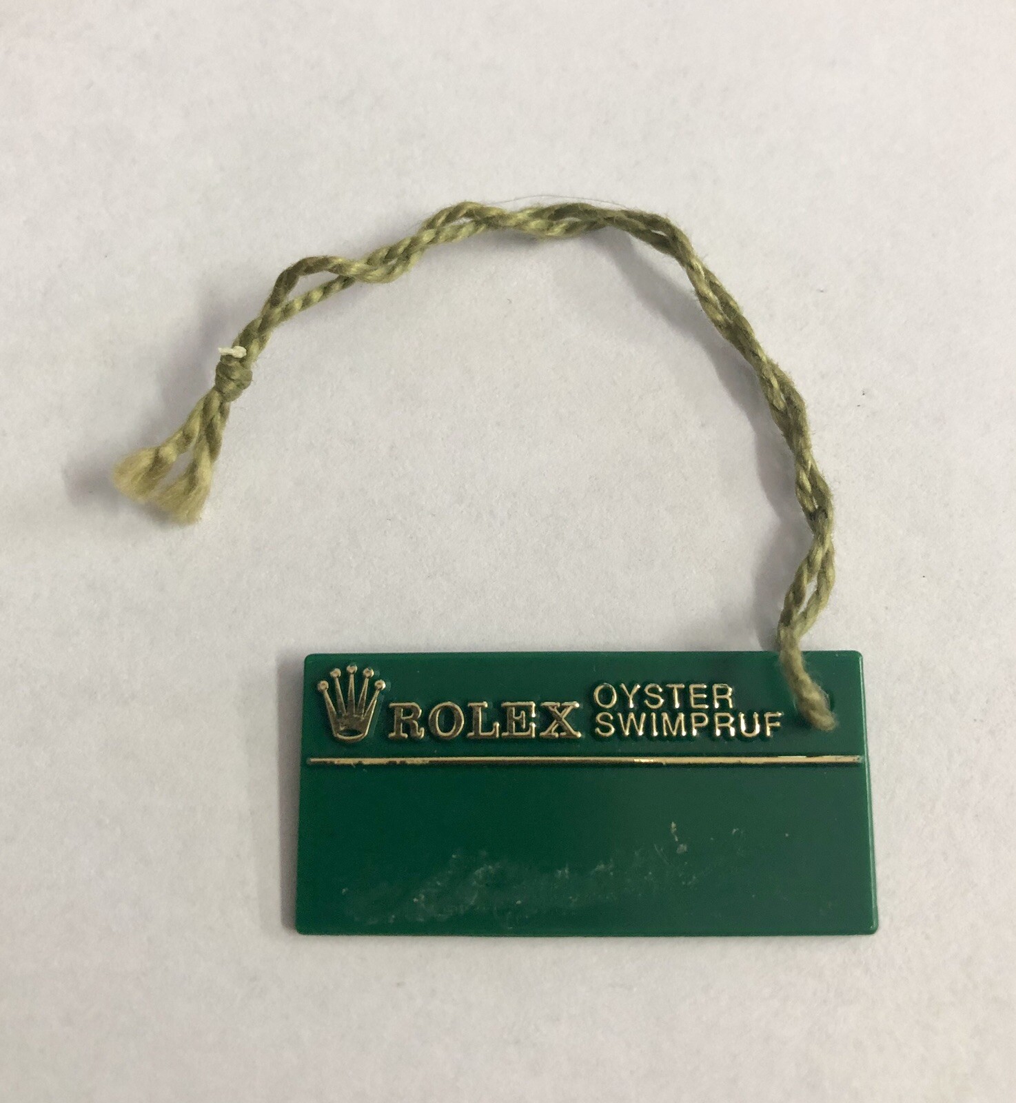 ROLEX Green Tag Hangtag Oyster Swimpruf W370439 SUBMARINER GMT EXPLORER 1994/95