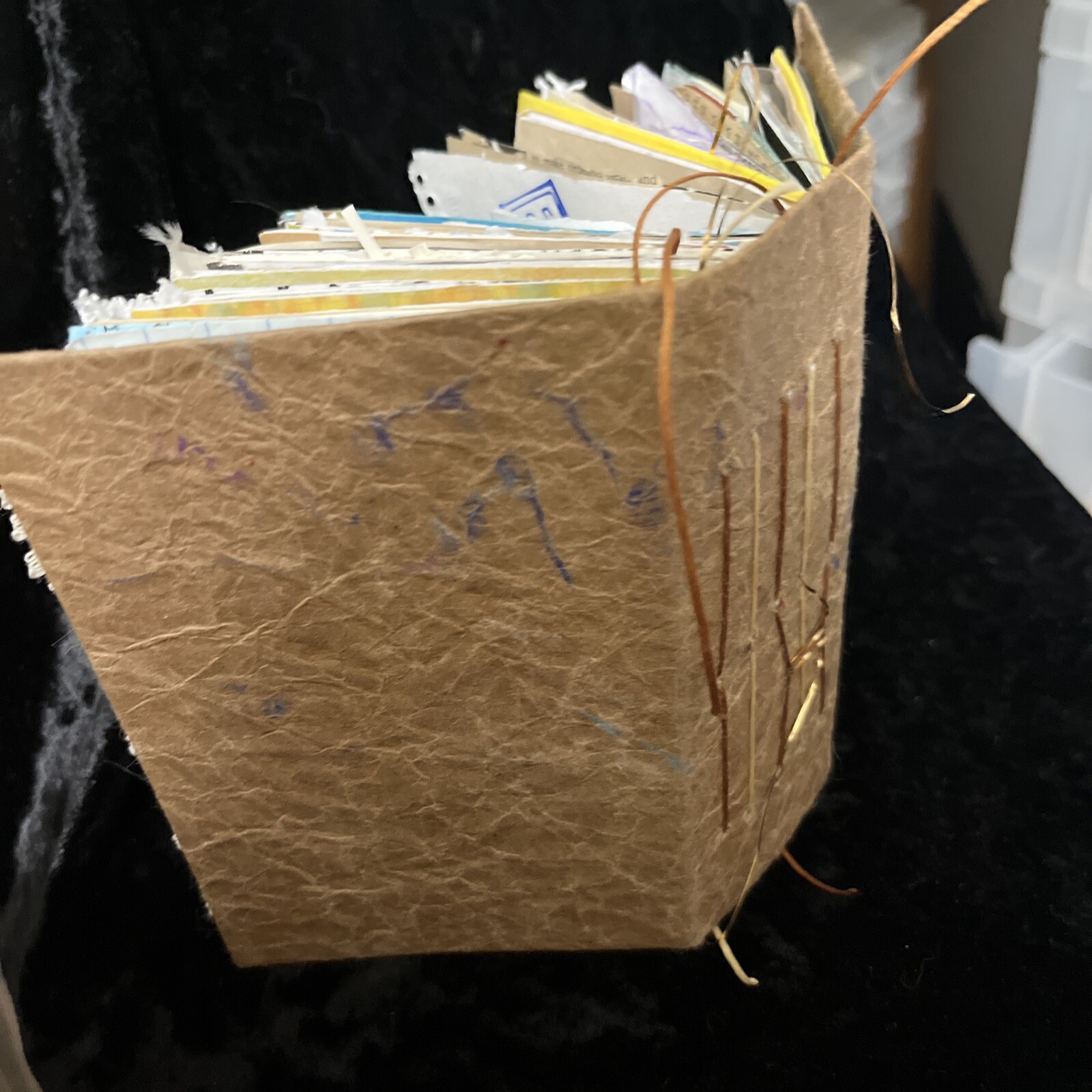 Junk Journal For Sale Brown Small Handmade