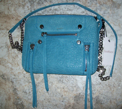BOTKIER NEW YORK GENUINE LEATHER Logan Xbody  Blue Retail $198 NWT